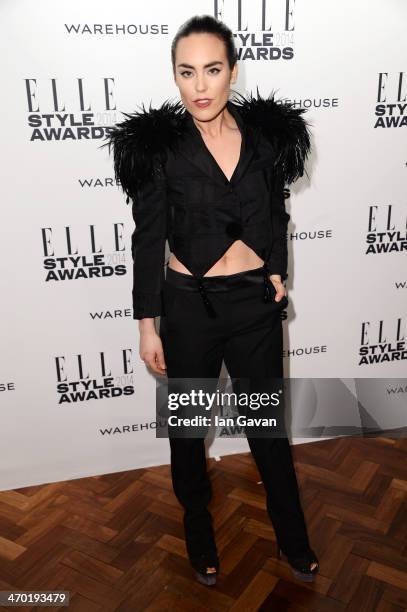 Tallulah Harlech attends the Elle Style Awards 2014 at one Embankment on February 18, 2014 in London, England.