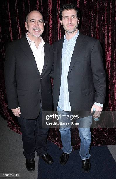 Writers Terence Winter and Billy Ray attend the 2014 Writers Guild Awards annual Beyond Words panel event on January 28, 2014 at the Writers Guild...