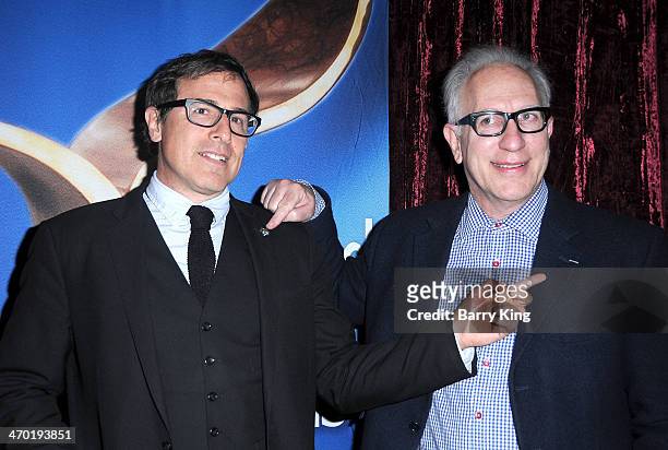 Director/writer David O. Russell and writer Howard Rodman attend the 2014 Writers Guild Awards annual Beyond Words panel event on January 28, 2014 at...