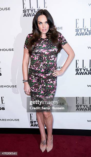 Tamara Ecclestone attends the Elle Style Awards 2014 at one Embankment on February 18, 2014 in London, England.