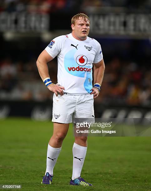 Adriaan Strauss of the Vodacom Blue Bulls during the Super Rugby match between Cell C Sharks and Vodacom Bulls at Growthpoint Kings Park on April 18,...