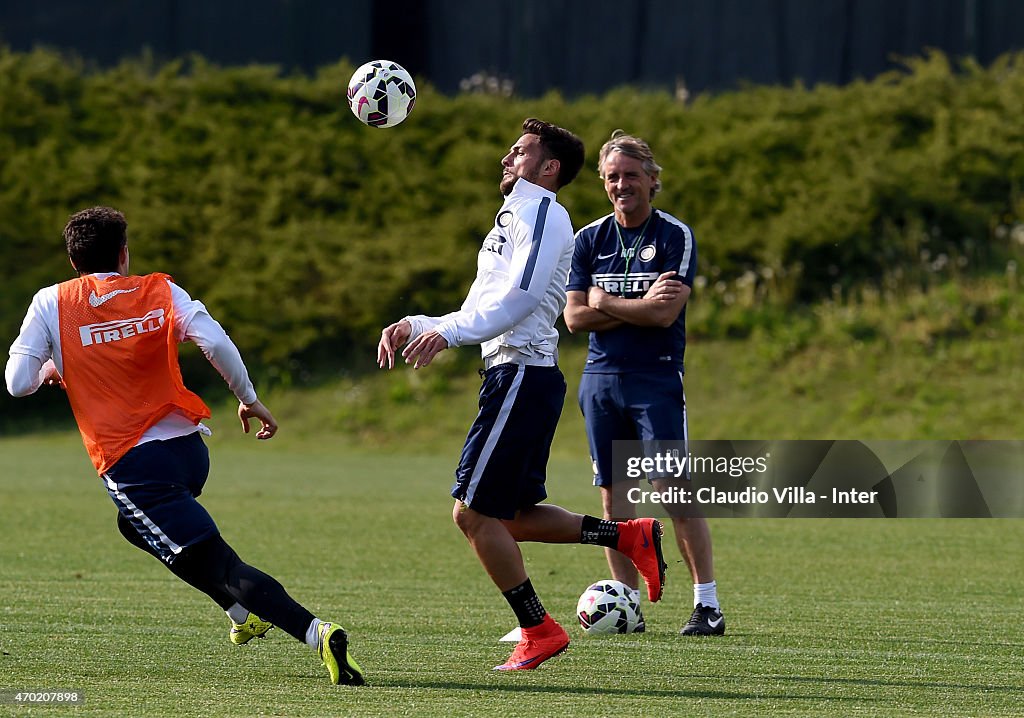 FC Internazionale Training Session And Press Conference