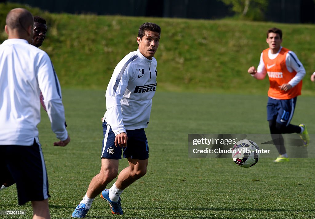 FC Internazionale Training Session And Press Conference