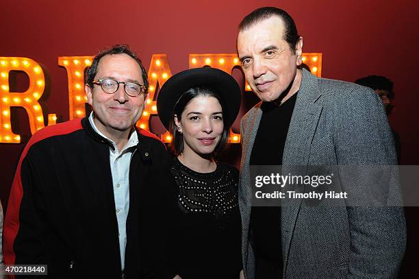 Co-President and Co-Founder of Sony Pictures Classics, Michael Barker, Heloise Godet and Chazz Palminteri attend the EBERTFEST 2015 Mid Festival...