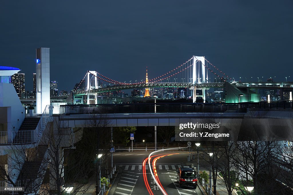 Rainbow bridge and Tokyo tower