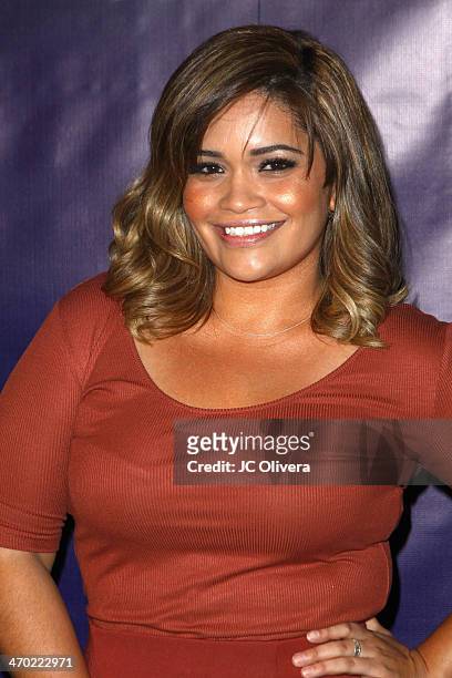 Tv personality Karli Henriquez attends NUVOtv Series Launch Premiere Party at Siren Studios on February 18, 2014 in Hollywood, California.