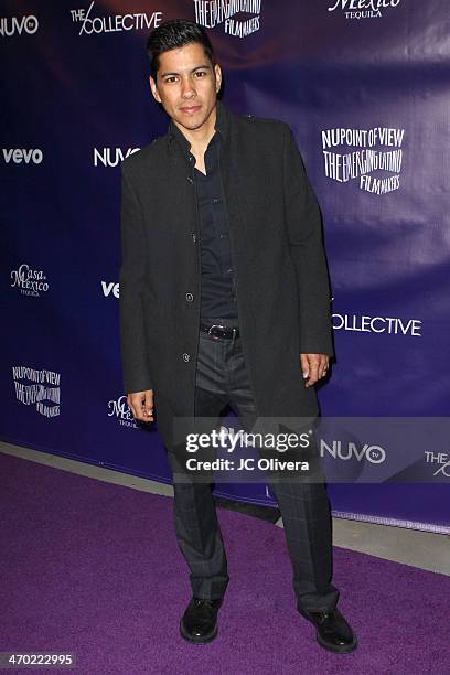 Actor Jeremy Ray Valdez attends NUVOtv Series Launch Premiere Party at Siren Studios on February 18, 2014 in Hollywood, California.