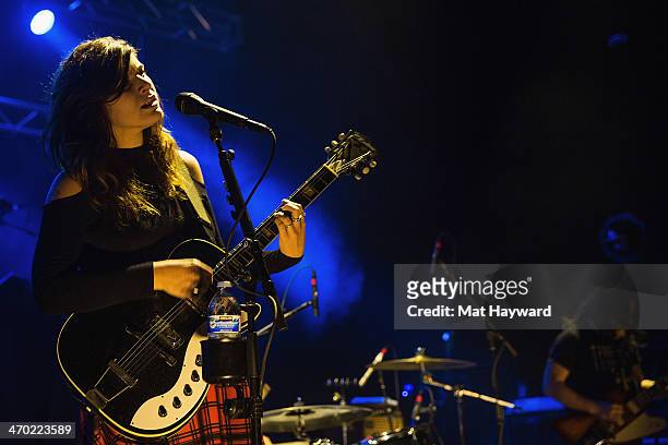 Singer Bethany Cosentino of Best Coast performs on stage at The Paramount Theater on February 18, 2014 in Seattle, Washington.