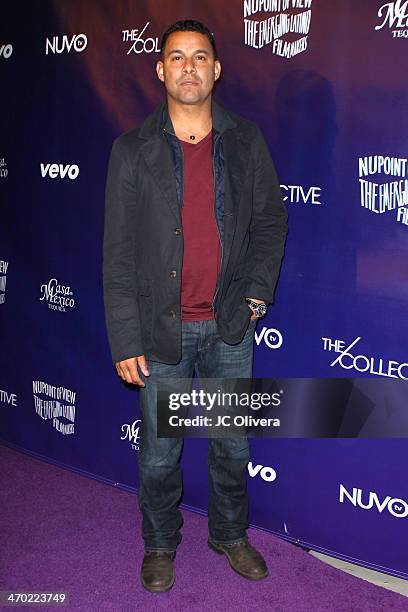 Actor Jon Huertas attends NUVOtv Series Launch Premiere Party at Siren Studios on February 18, 2014 in Hollywood, California.