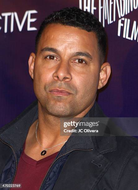 Actor Jon Huertas attends NUVOtv Series Launch Premiere Party at Siren Studios on February 18, 2014 in Hollywood, California.