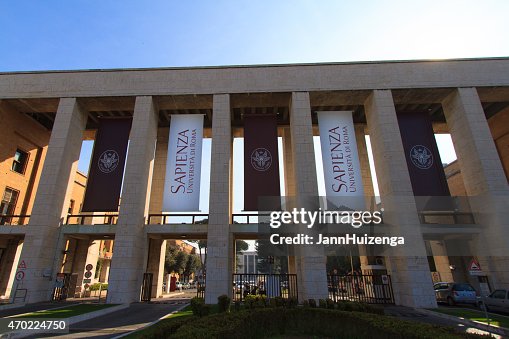 Entrance to Sapienza University of Rome in Morning Light Entrance to Sapienza University of Rome in Morning Light