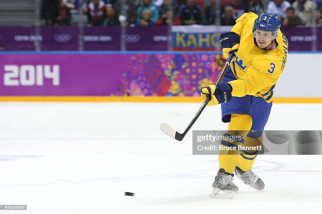 Ice Hockey - Winter Olympics Day 12 - Sweden v Slovenia