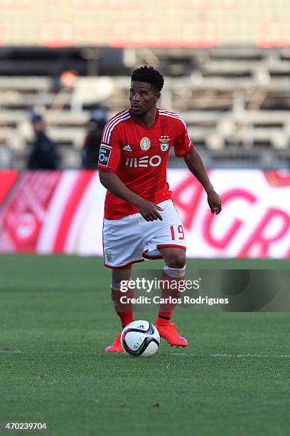 Benfica's defender Eliseu during the Primeira Liga match between Belenenses and Benfica at Estadio do Restelo on April 18, 2015 in Lisbon, Portugal.