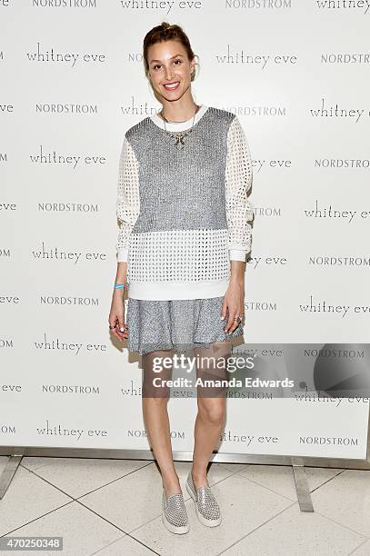 Fashion designer Whitney Port attends the Whitney Eve "How We Roll" Spring Road Tour at The Grove on April 18, 2015 in Los Angeles, California.