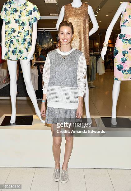 Fashion designer Whitney Port attends the Whitney Eve "How We Roll" Spring Road Tour at The Grove on April 18, 2015 in Los Angeles, California.