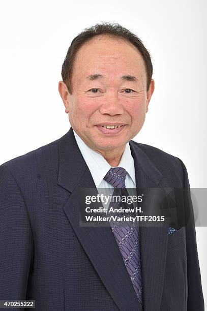 Toji Yamamota from "The Birth of Sake" appears at the 2015 Tribeca Film Festival Getty Images studio on April 17, 2015 in New York City.