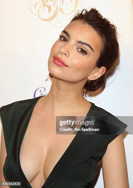 Model Emily Ratajkowski attends the Sports Illustrated Swimsuit 50th Anniversary Party at Swimsuit Beach House on February 18, 2014 in New York City.