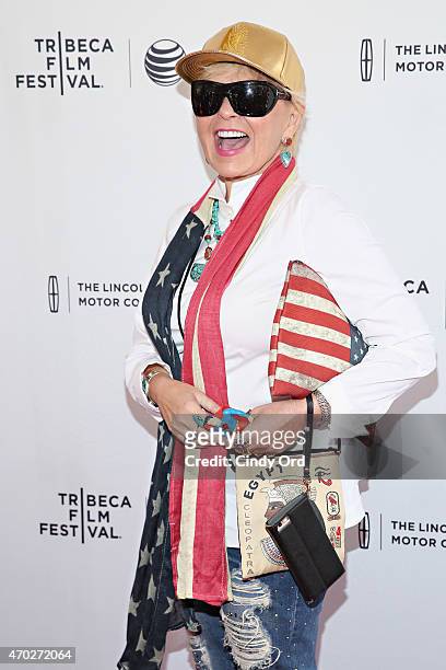 Roseanne Barr attends the world premiere of documentary: 'Roseanne For President!' during the 2015 Tribeca Film Festival at SVA Theatre on April 18,...