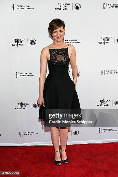 Actress Louise Bourgoin attends World Premiere Narrative: "Mojave" during the 2015 Tribeca Film Festival at SVA Theatre 1 on April 18, 2015 in New...