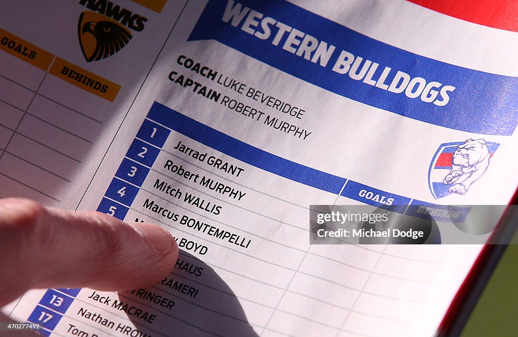 AFL Rd 3 - Hawthorn v Western Bulldogs