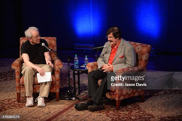Writer Peter Guralnick interviews Producer Rick Hall at "The Man From Muscle Shoals: Rick Hall in Conversation with Peter Guralnick" at Country Music...