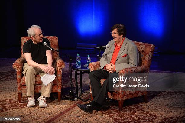 Writer Peter Guralnick interviews Producer Rick Hall at "The Man From Muscle Shoals: Rick Hall in Conversation with Peter Guralnick" at Country Music...