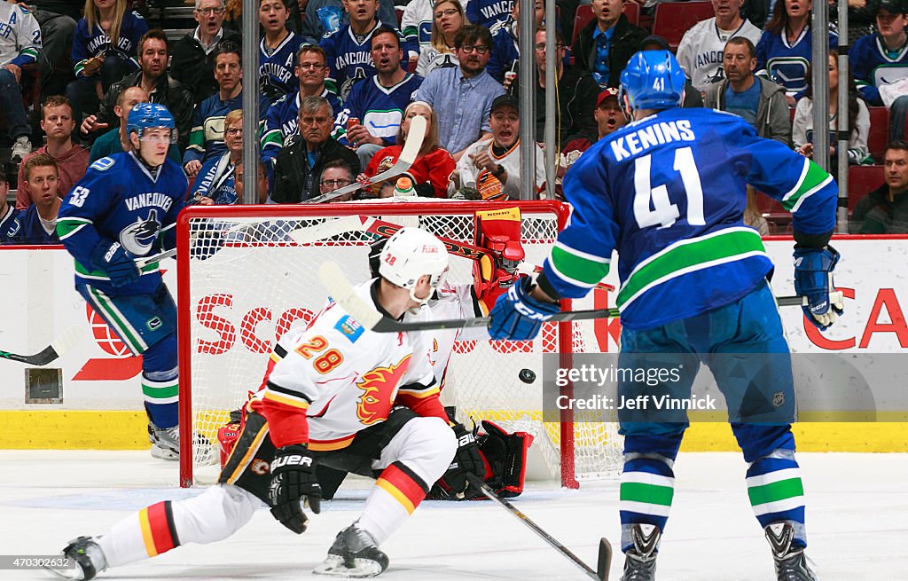 Calgary Flames v Vancouver Canucks - Game Two