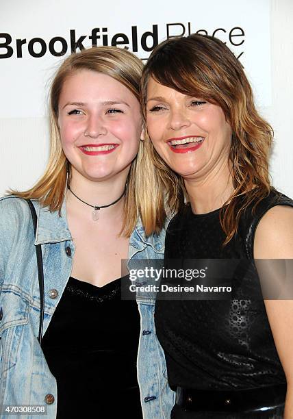 Actress Kathryn Erbe and her daughter Maeve Elsbeth Erbe Kinney attend 2015 Tribeca Film Festival World Premiere Narrative: "Tumbledown" at BMCC...