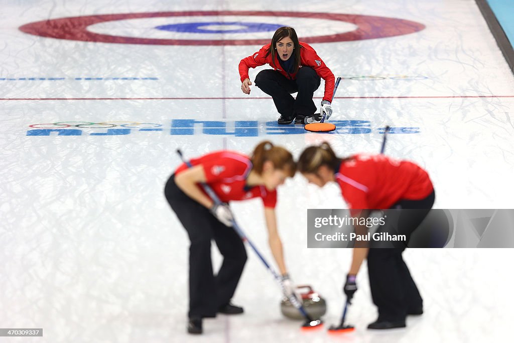 Curling - Winter Olympics Day 12