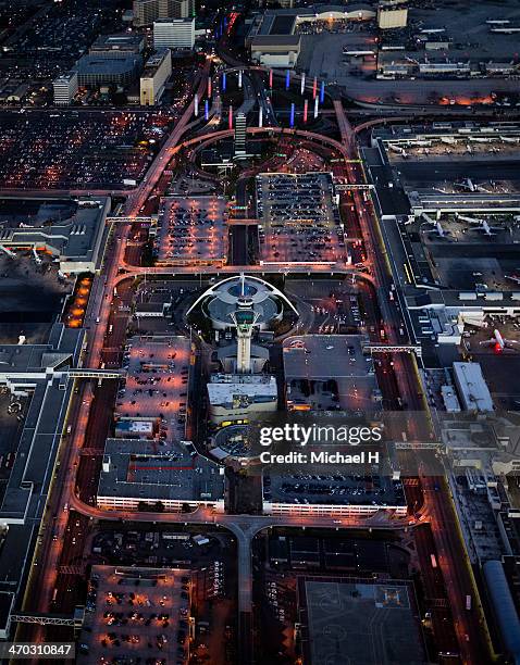 los angeles international airport(lax) - flughafen los angeles stock-fotos und bilder