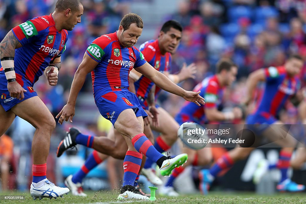 NRL Rd 7 - Knights v Eels