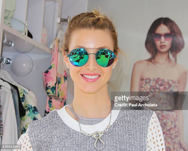 Personality / Fashion Designer Whitney Port shows her Spring collection with the Whitney Eve "How We Roll" Spring road tour at The Grove on April 18,...