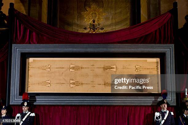 The 2015 Exposition of the Shroud of Turin begins in the Turin Cathedral, Italy. The Shroud of Turin is a linen cloth with the image of a man. It is...