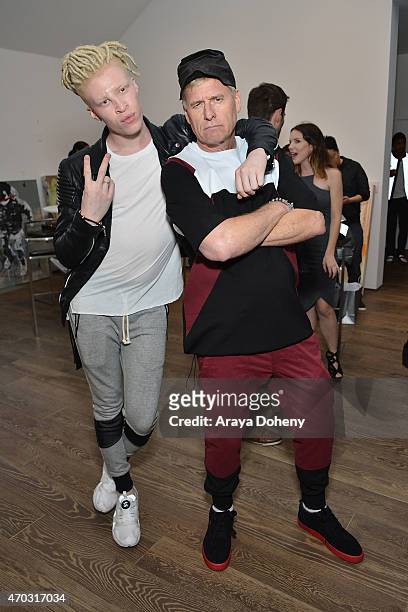 Shaun Ross and Joe Simpson attend the Control Sector Clothing Line makes Los Angeles debut at fashion show in Malibu sponsored by CIROC on April 18,...