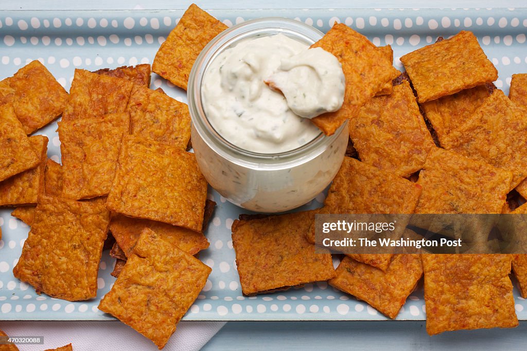 KimCheez-Its With Blue Cheese Dip...