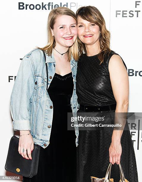 Actress Kathryn Erbe and Maeve Elsbeth Erbe Kinney attend the world premiere of 'Tumbledown' during the 2015 Tribeca Film Festival at BMCC Tribeca...