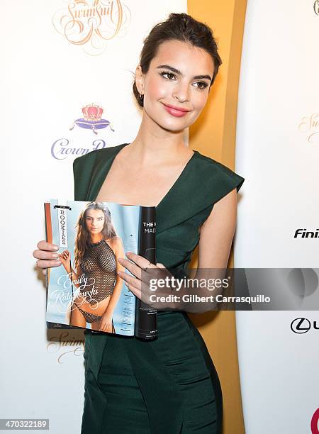 Model Emily Ratajkowski attends Sports Illustrated Swimsuit 50th Anniversary Party at Swimsuit Beach House on February 18, 2014 in New York City.