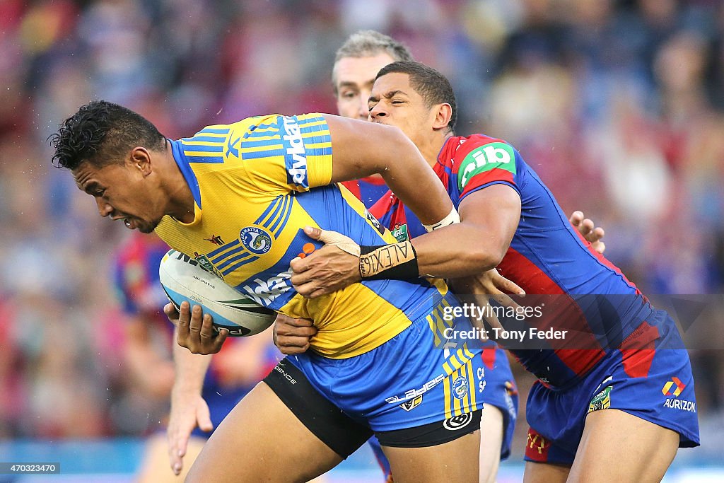 NRL Rd 7 - Knights v Eels