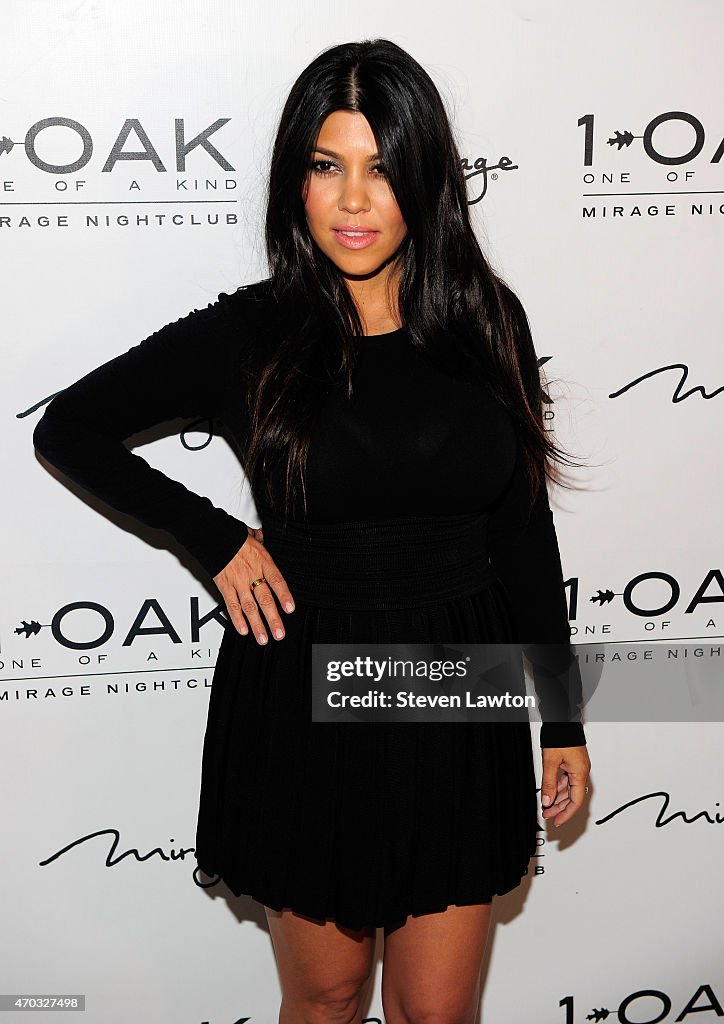 Kourtney Kardashian Celebrates Her Birthday At 1 Oak Nightclub