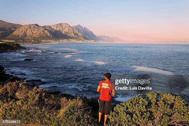 hermanus coast - hermanus stock-fotos und bilder