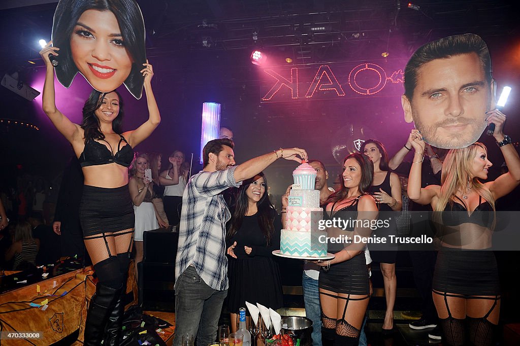 Kourtney Kardashian Celebrates Her Birthday At 1 OAK Nightclub Las Vegas At The Mirage Hotel & Casino