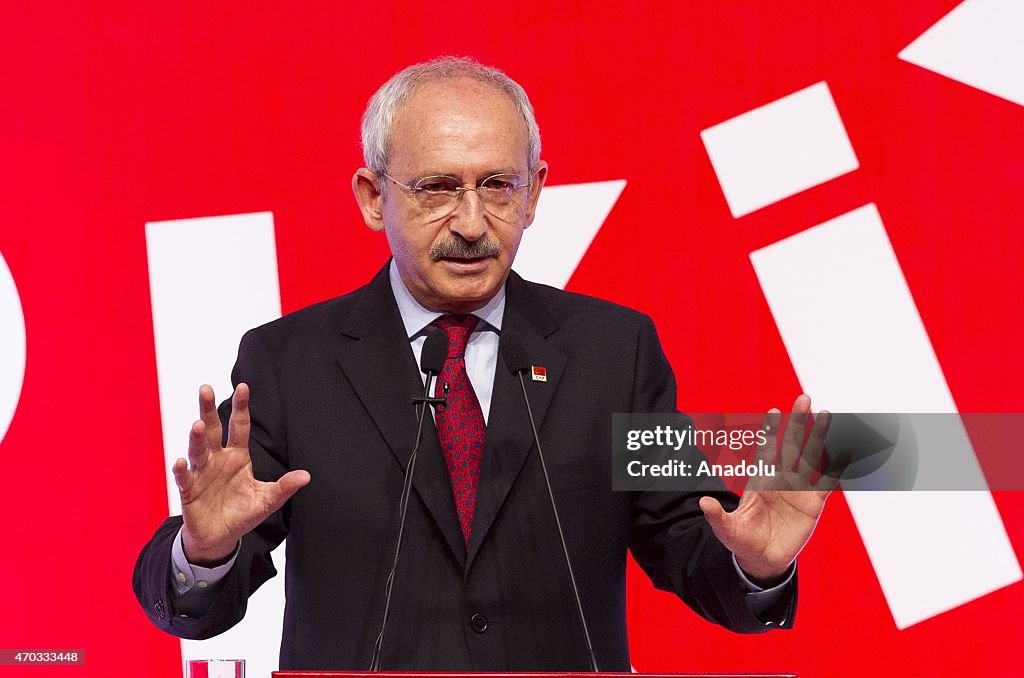 CHP leader Kilicdaroglu attends party event in Ankara