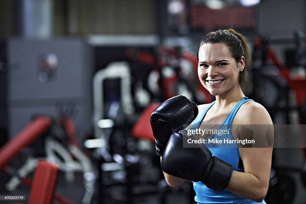 Healthy Female Smiling to Camera After Workout