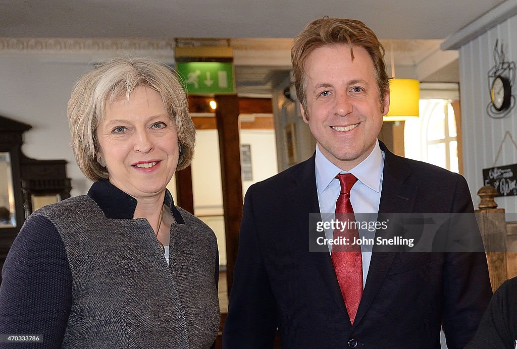 Home Secretary Theresa May Campaigns In Yeovil