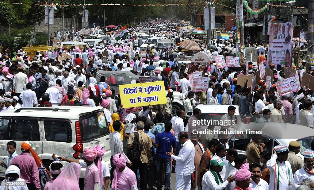 Congress President Sonia Gandhi Addresses Kisan-Khet Mazdoor Rally In Delhi