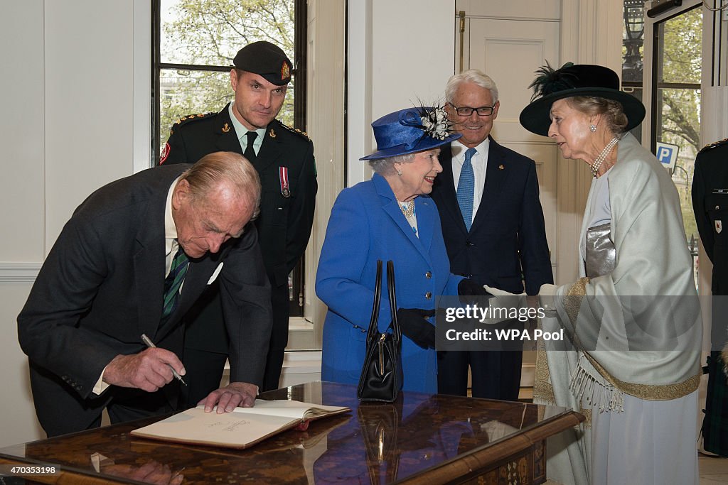 The Queen, Duke Of Edinburgh And Princess Alexandra Attend Reception At Canada House