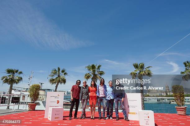 Actor Yon Gonzalez, director Antonio Hernanrdez, actress Esther Mendez, actor Aitor Luna, actor Ben Temple and musician Antonio Galeano attend the...