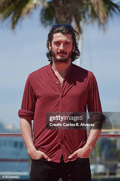 Spanish actor Yon Gonzalez attends the "Matar el Tiempo" photocall during the 18th Malaga Film Festival on April 19, 2015 in Malaga, Spain.