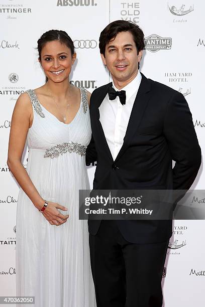 Actor Adam Garcia and Nathalia Chubin arrive at The Old Vic Theatre for a gala celebration in honour of Kevin Spacey as the artistic directors...