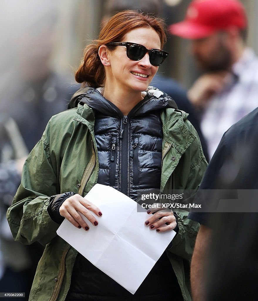 Celebrity Sightings In New York City - April 18, 2015